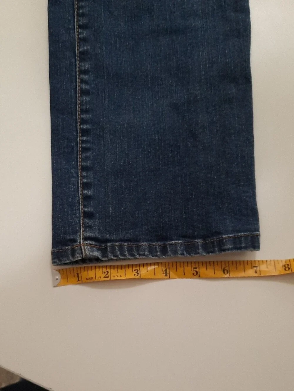 Sonoma Dark Wash Two-Tone Straight Leg Jeans - Size 8P